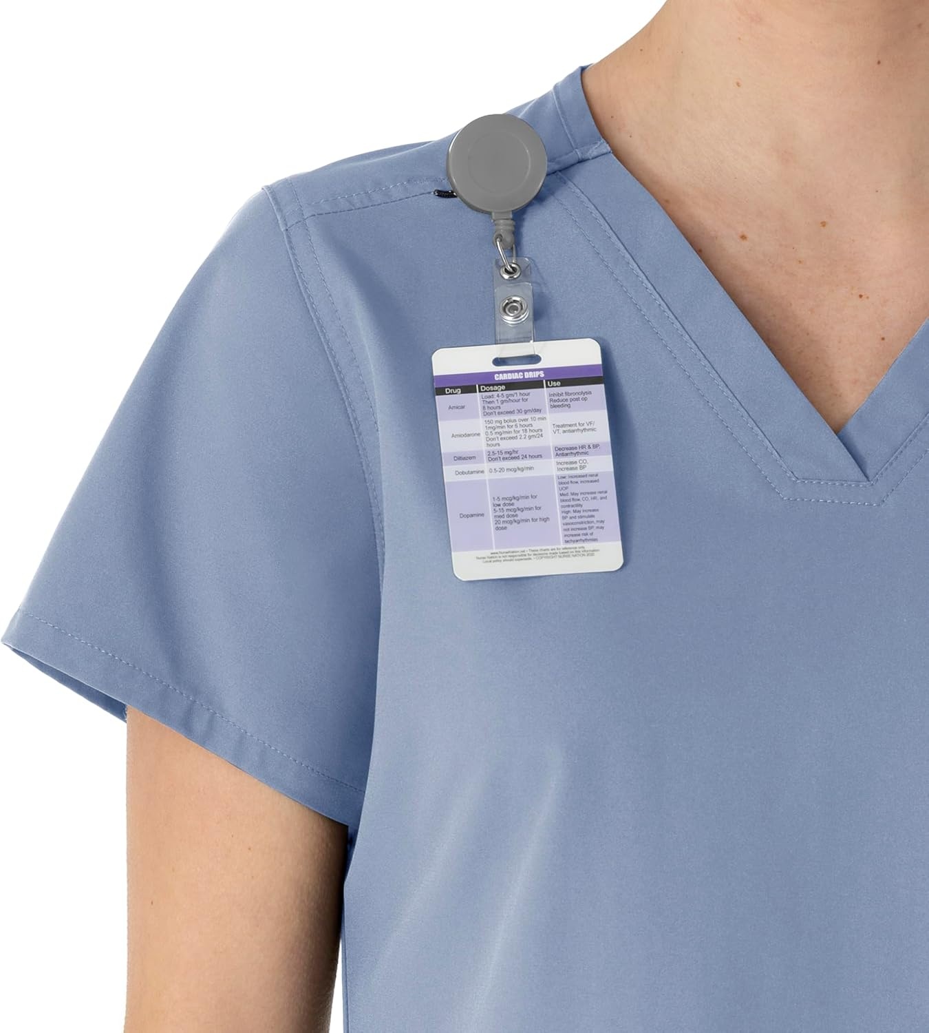 image:imageCarhartt Force Essentials Womens VNeck Scrub TopCeil Blue
