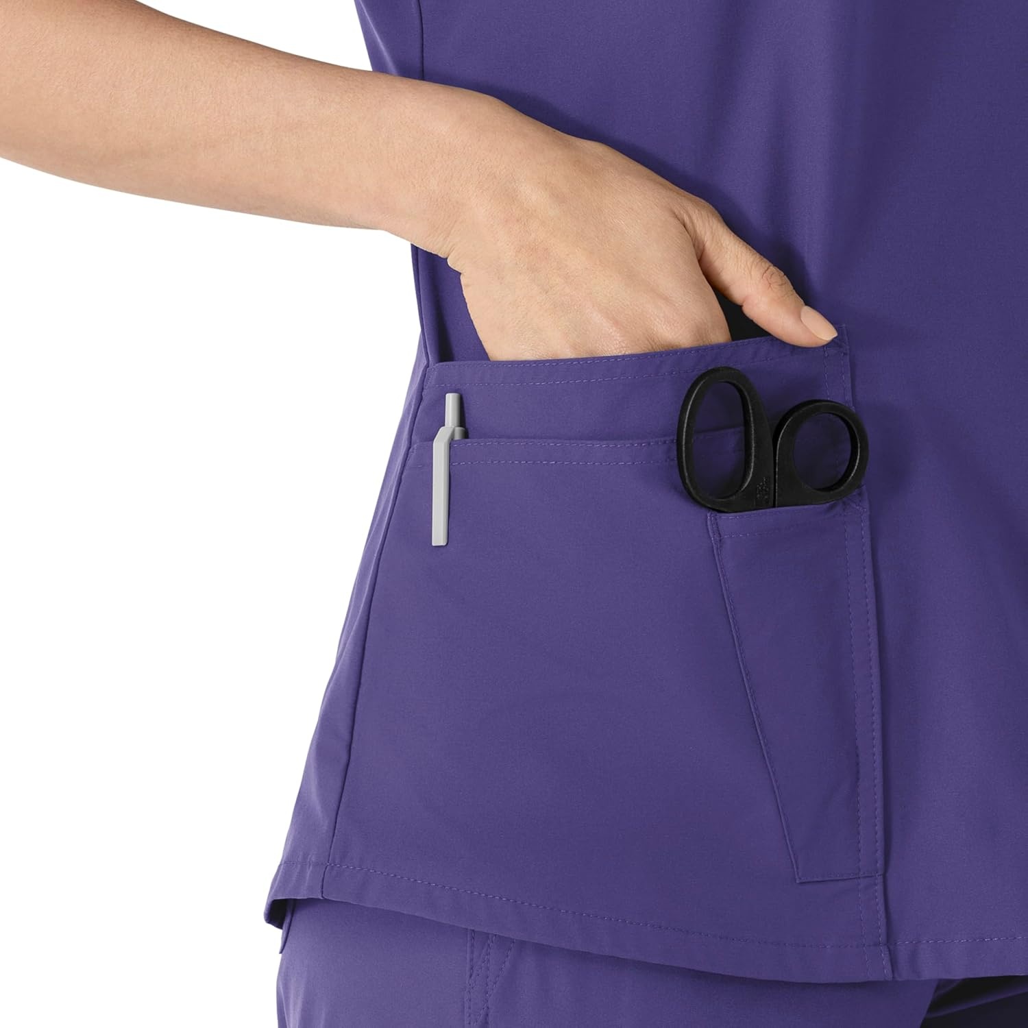 image:imageCarhartt Force Essentials Womens VNeck Scrub TopGrape