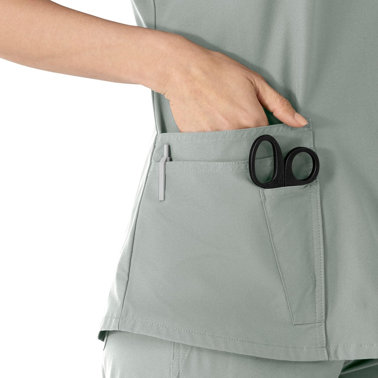 image:imageCarhartt Force Essentials Womens VNeck Scrub TopGrey