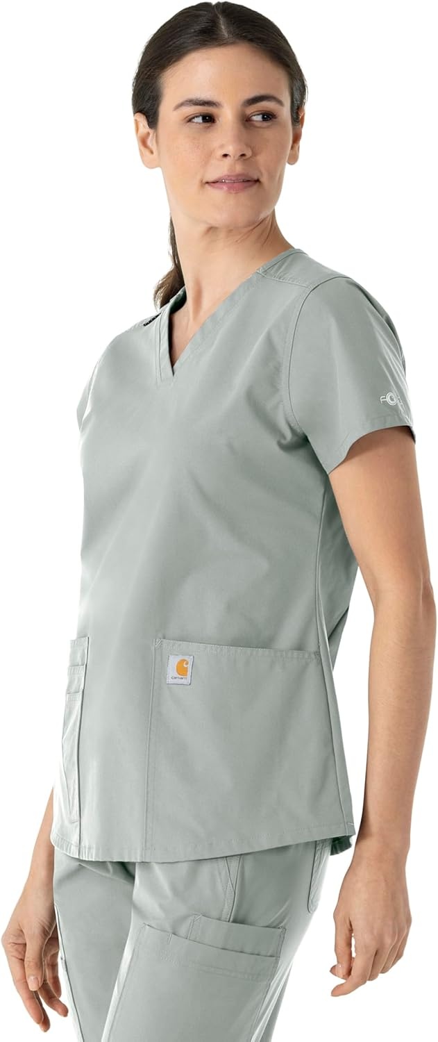 image:imageCarhartt Force Essentials Womens VNeck Scrub TopGrey