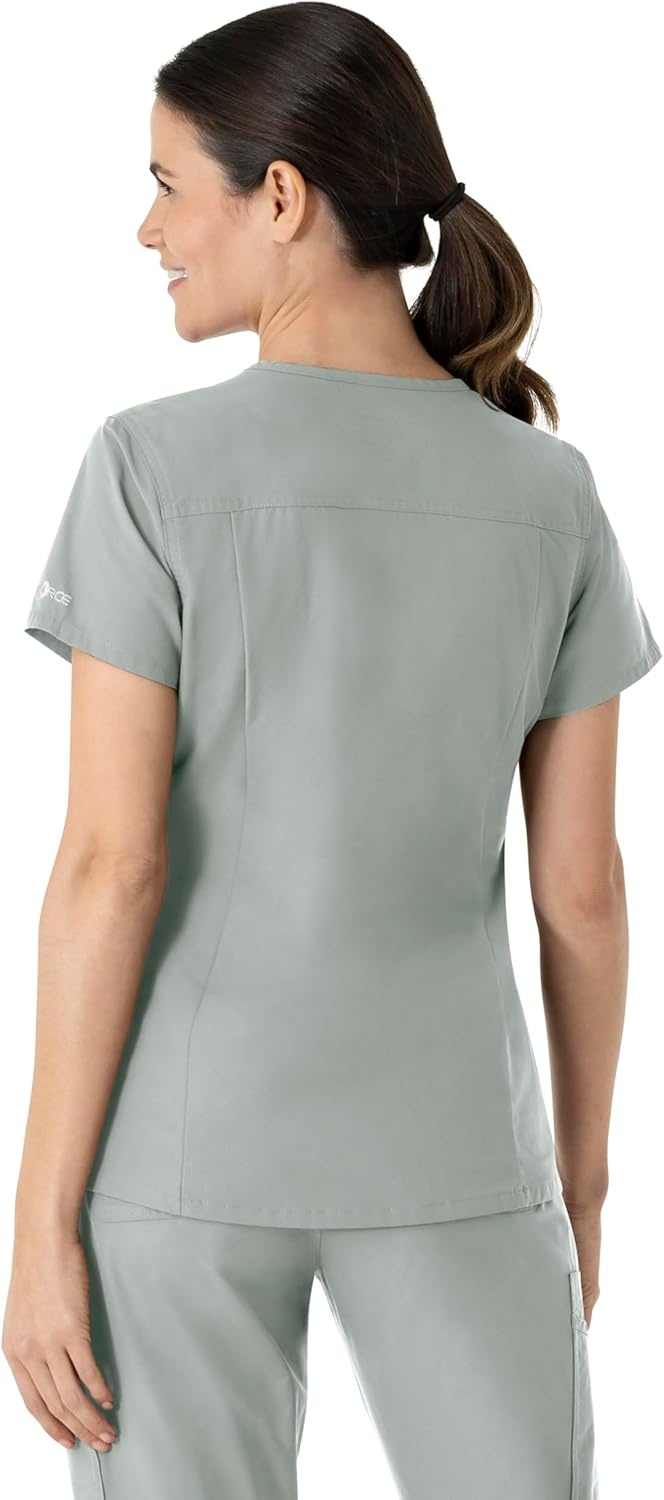image:imageCarhartt Force Essentials Womens VNeck Scrub TopGrey