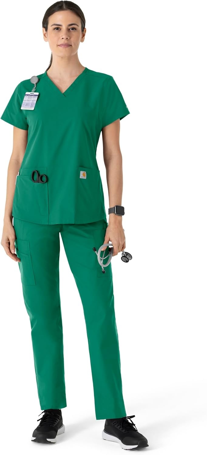 image:imageCarhartt Force Essentials Womens VNeck Scrub TopHunter