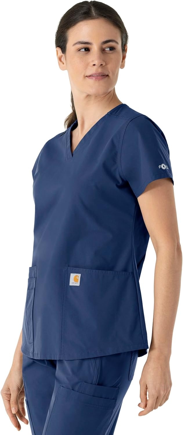 image:imageCarhartt Force Essentials Womens VNeck Scrub TopNavy