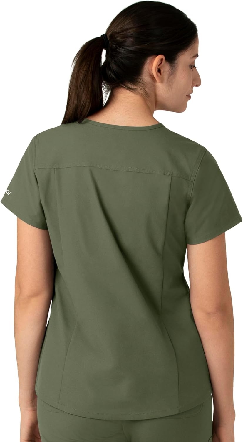image:imageCarhartt Force Essentials Womens VNeck Scrub TopOlive