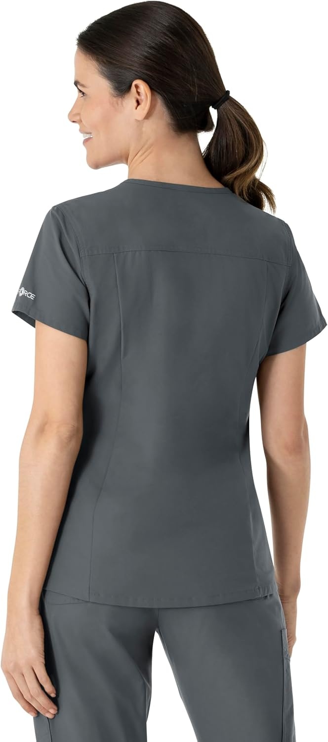 image:imageCarhartt Force Essentials Womens VNeck Scrub TopPewter
