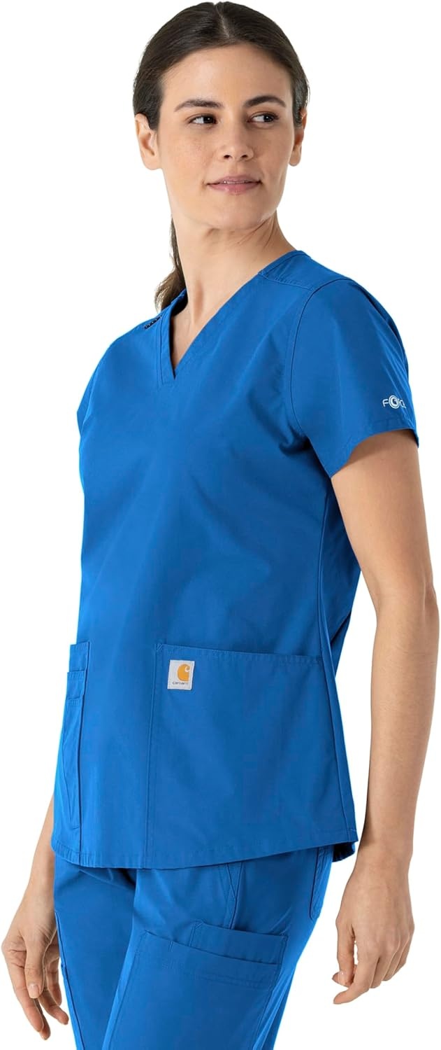 image:imageCarhartt Force Essentials Womens VNeck Scrub TopRoyal