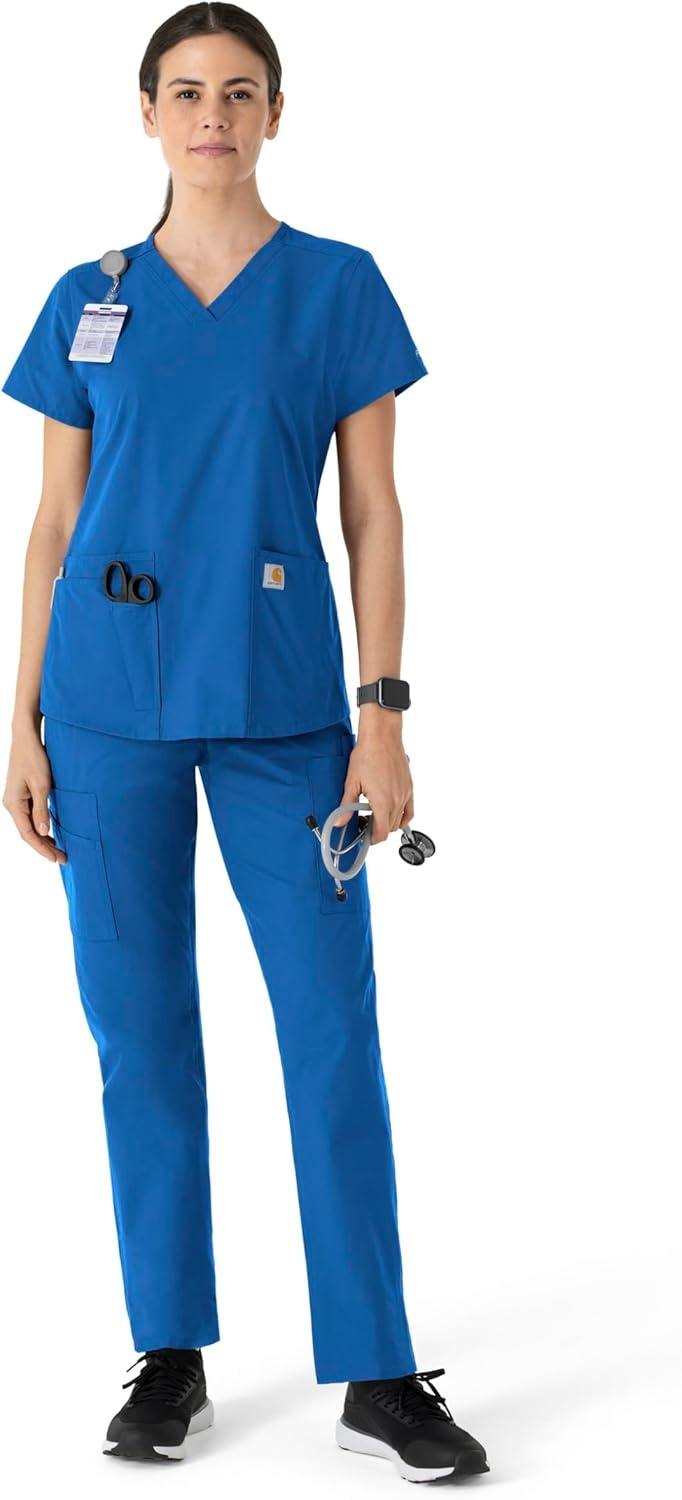 image:imageCarhartt Force Essentials Womens VNeck Scrub TopRoyal