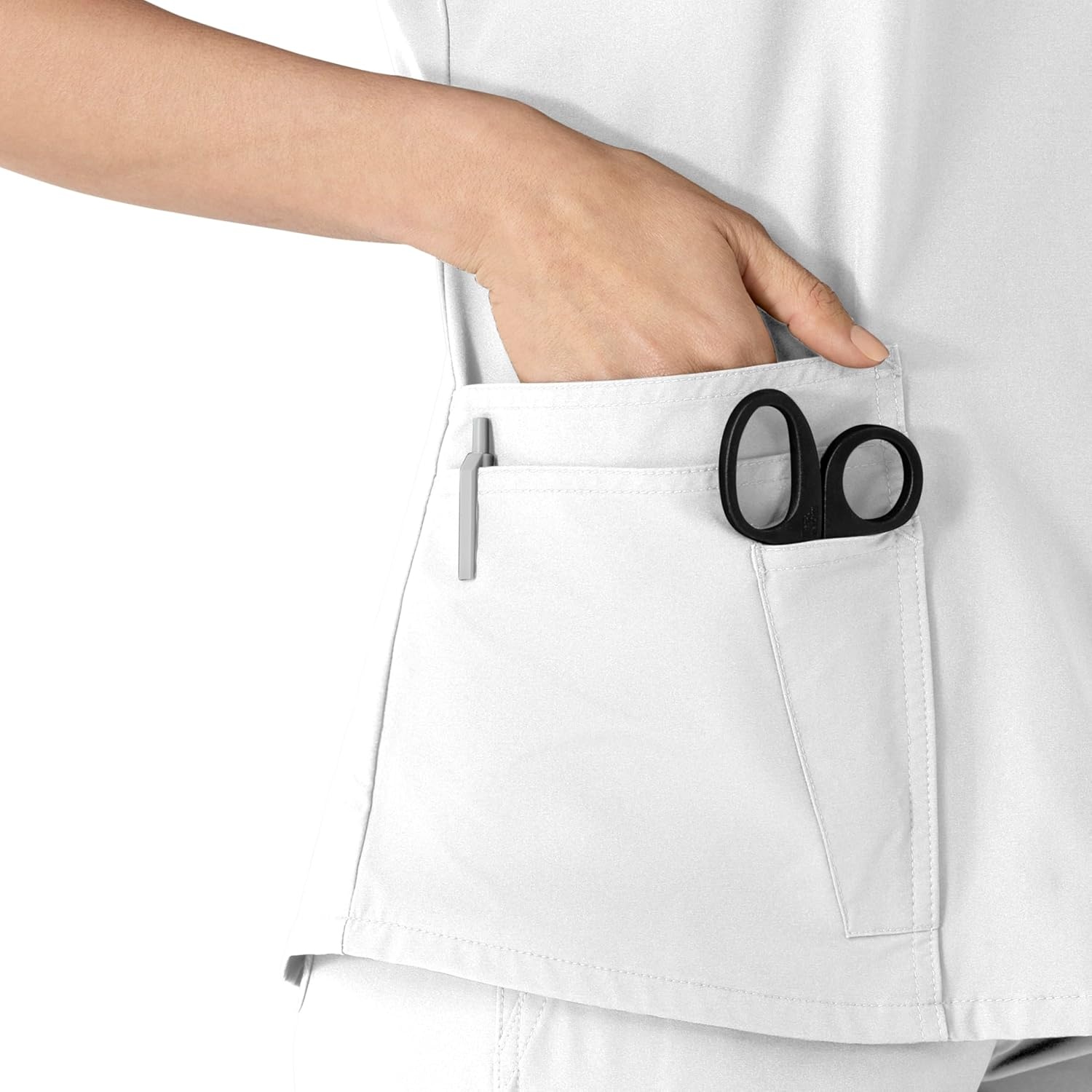 image:imageCarhartt Force Essentials Womens VNeck Scrub TopWhite