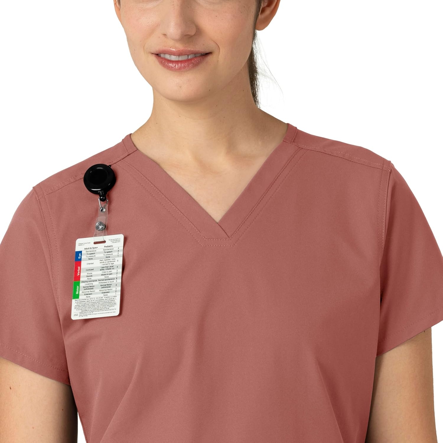 image:imageCarhartt Force Essentials Womens VNeck Scrub TopWild Rose