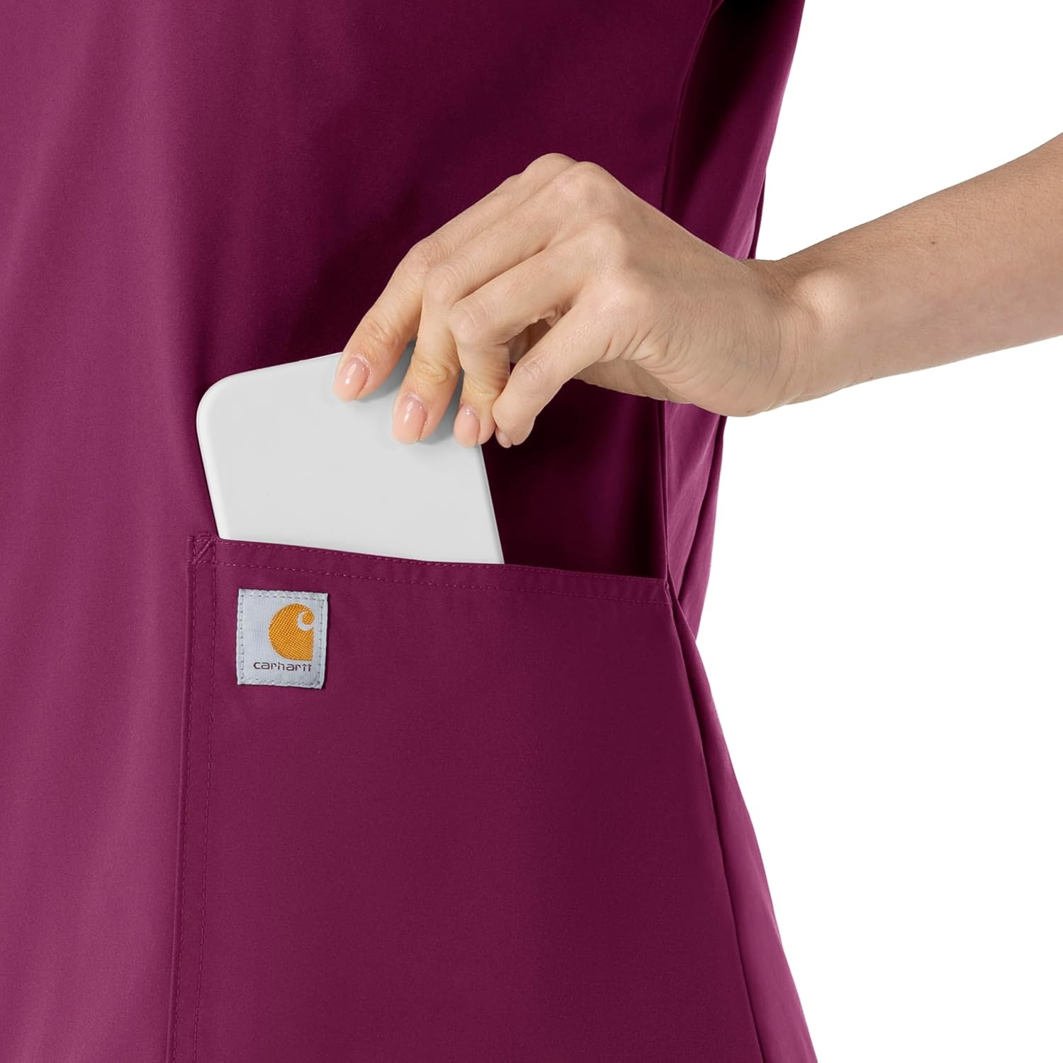image:imageCarhartt Force Essentials Womens VNeck Scrub TopWine