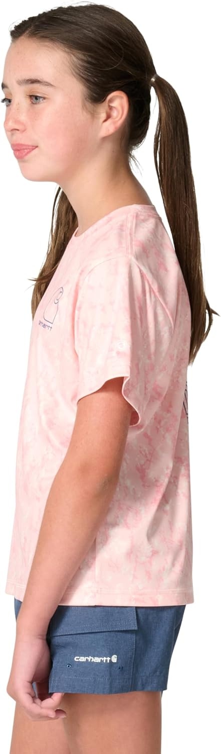 image:imageCarhartt Girls Short Sleeve Force Sun Defender TeeRose Quartz