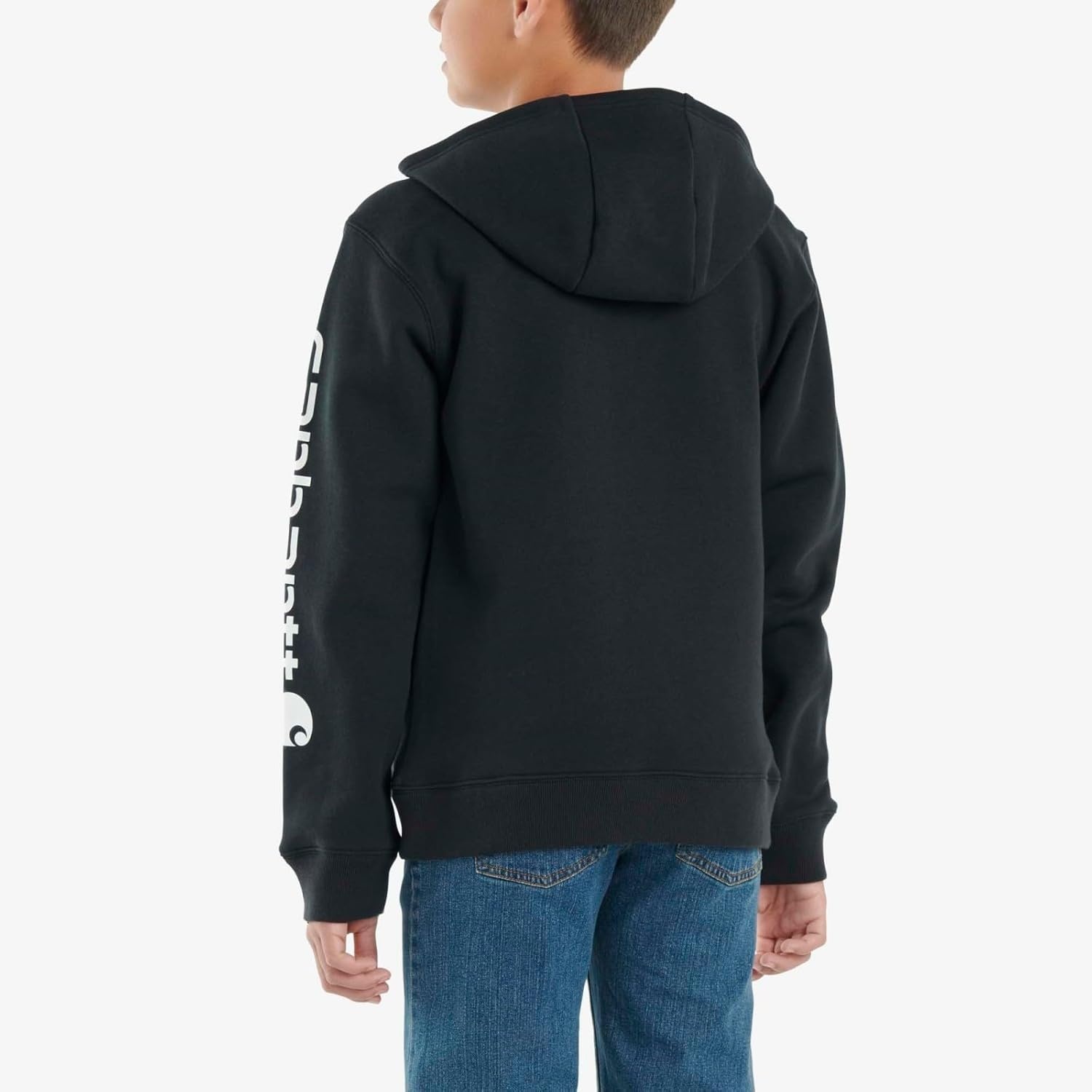 image:imageCarhartt Kids CA6272 LongSleeve Graphic Sweatshirt BoysCaviar Black