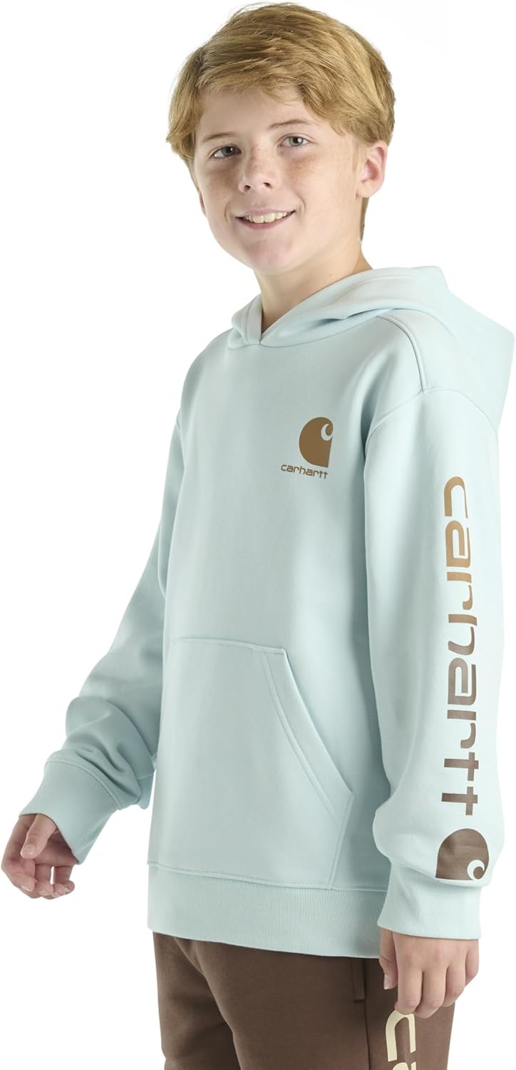 image:imageCarhartt Kids CA6272 LongSleeve Graphic Sweatshirt BoysCoronet Blue