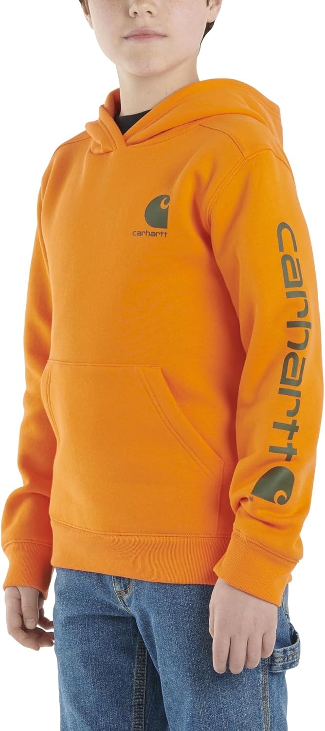 image:imageCarhartt Kids CA6272 LongSleeve Graphic Sweatshirt BoysExotic Orange