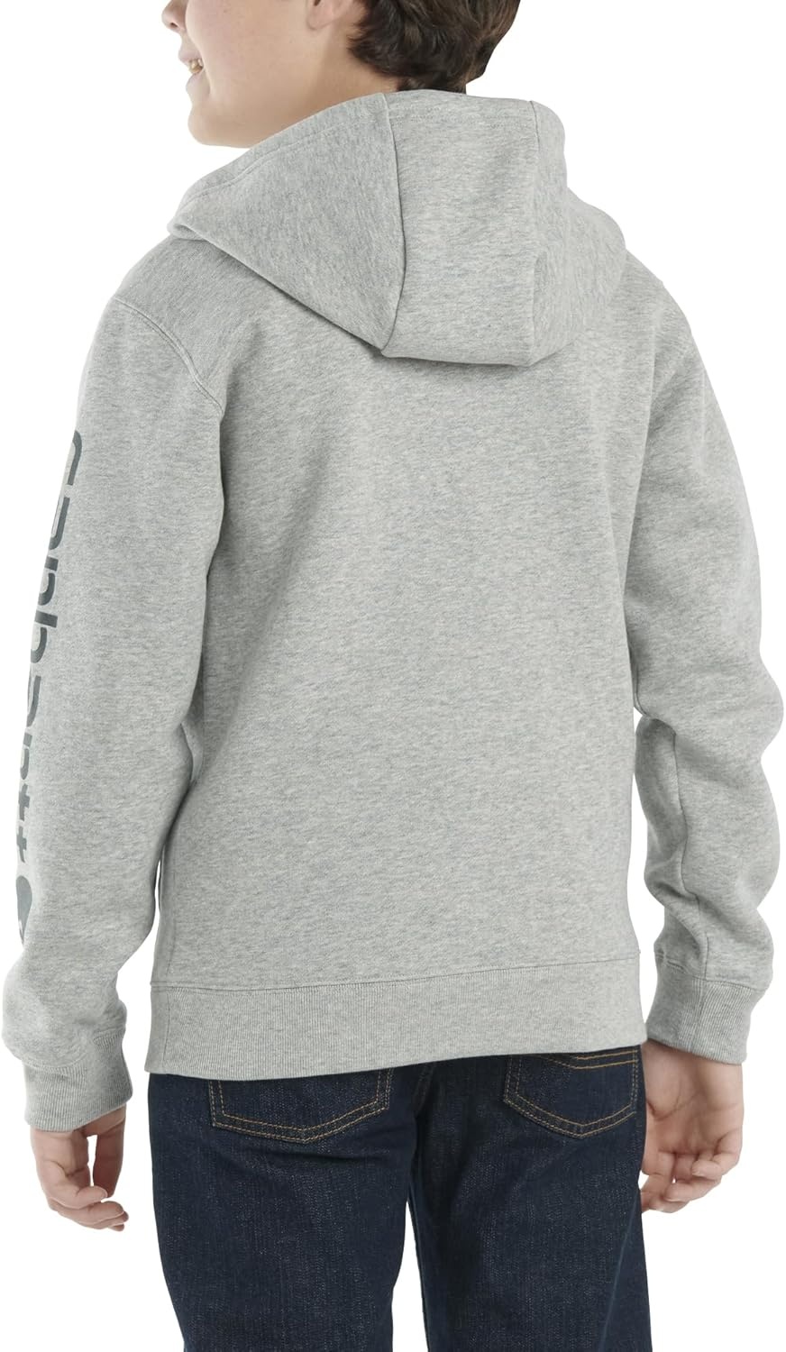 image:imageCarhartt Kids CA6272 LongSleeve Graphic Sweatshirt BoysGrey Heather
