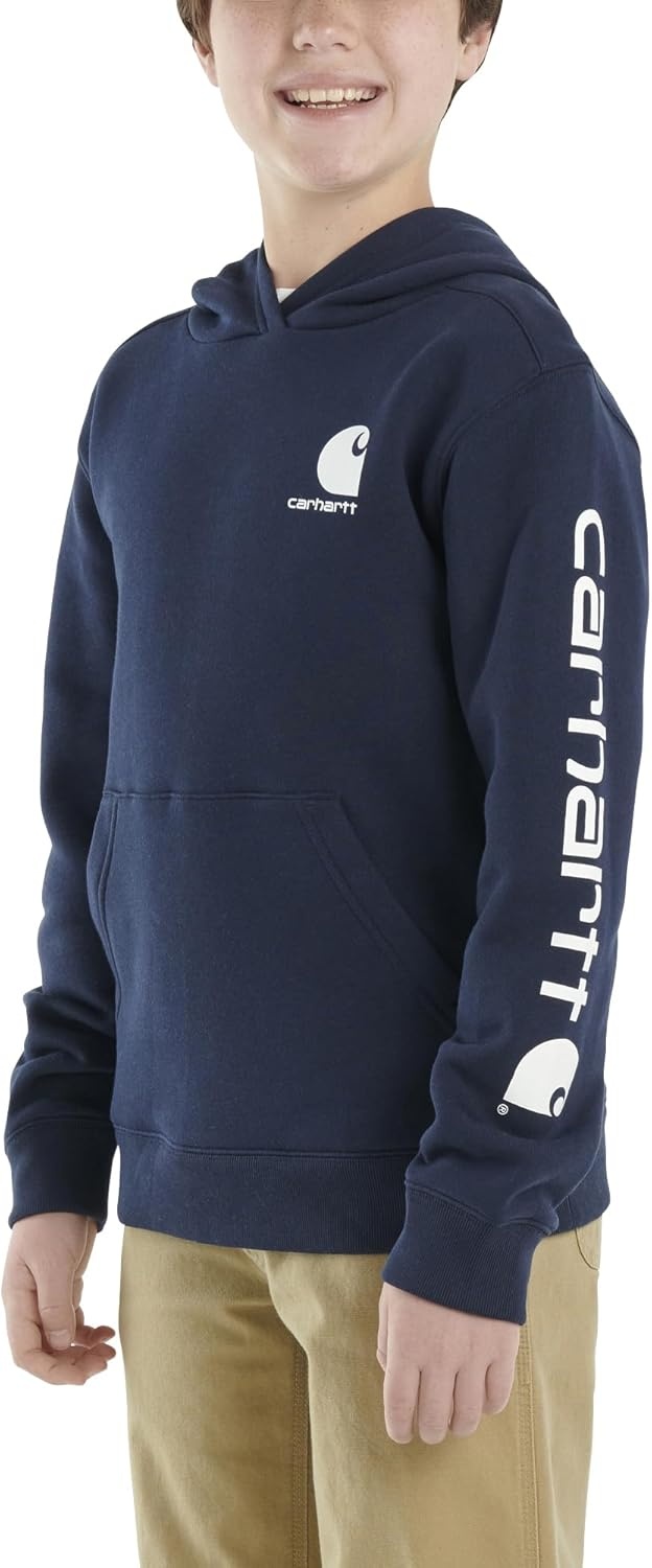 image:imageCarhartt Kids CA6272 LongSleeve Graphic Sweatshirt BoysNavy Blazer