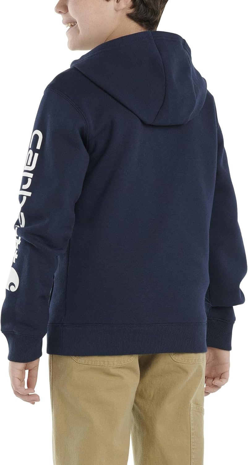 image:imageCarhartt Kids CA6272 LongSleeve Graphic Sweatshirt BoysNavy Blazer