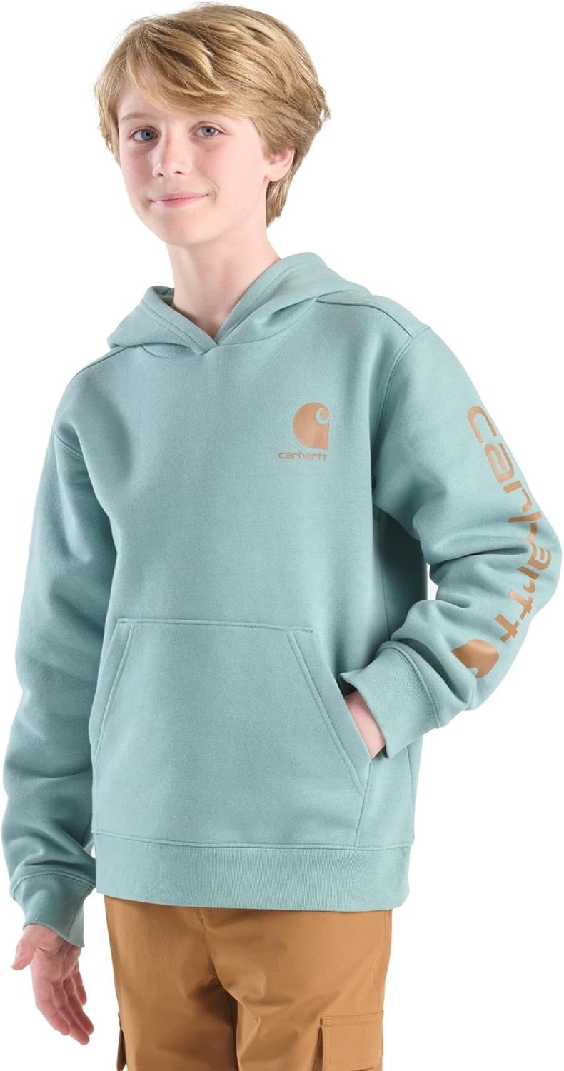 image:imageCarhartt Kids CA6272 LongSleeve Graphic Sweatshirt BoysPatina