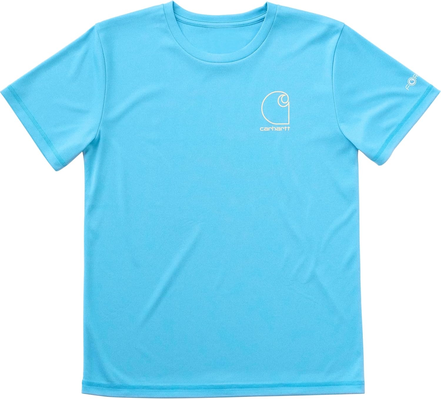 image:imageCarhartt Kids CA6696 ShortSleeve Force Sun Defender TShirt BoysAzure Blue Heather