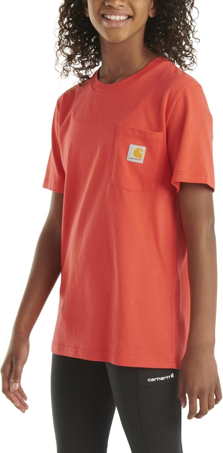 image:imageCarhartt Kids Short Sleeve Pocket TShirt Tee ShirtBittersweet