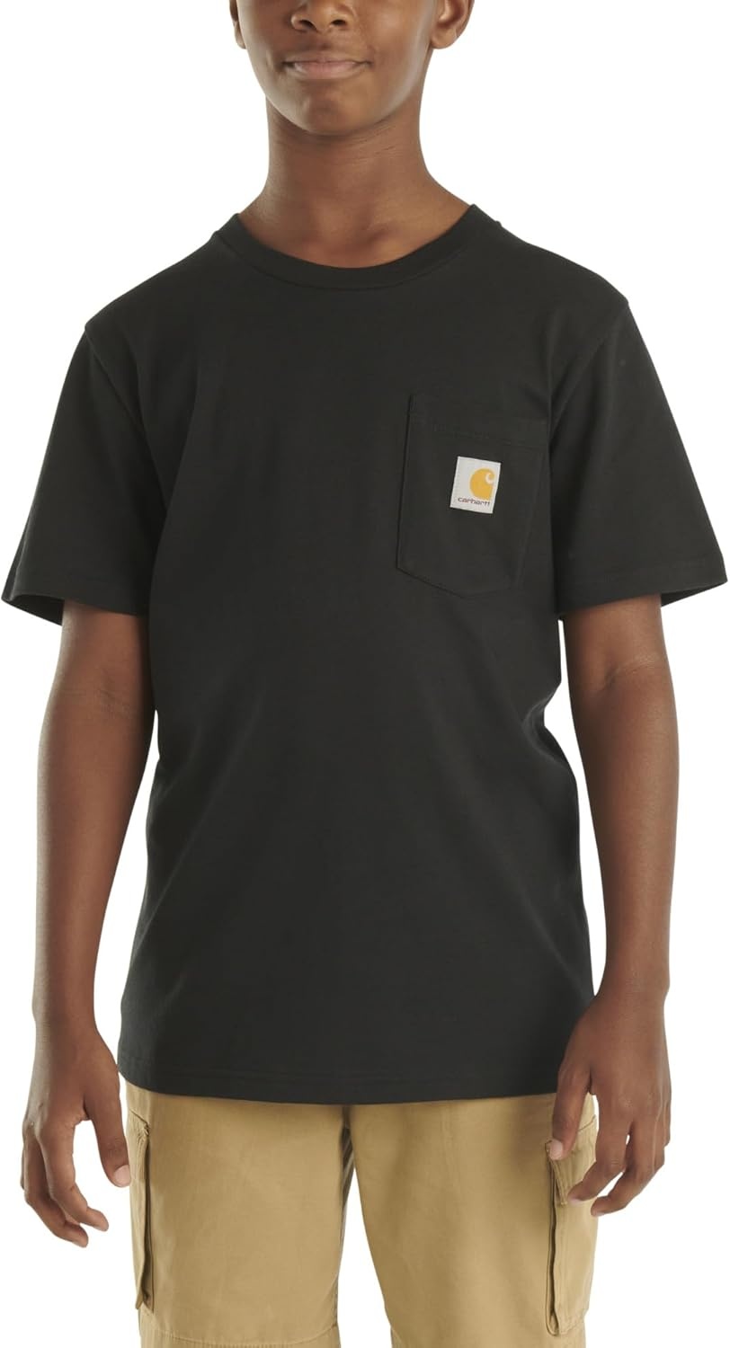 image:imageCarhartt Kids Short Sleeve Pocket TShirt Tee ShirtBlack