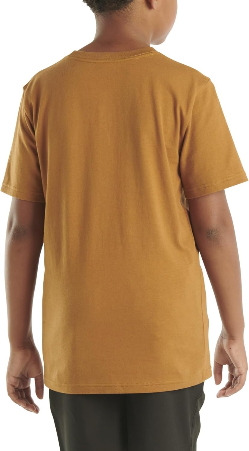 image:imageCarhartt Kids Short Sleeve Pocket TShirt Tee ShirtClassic Brown