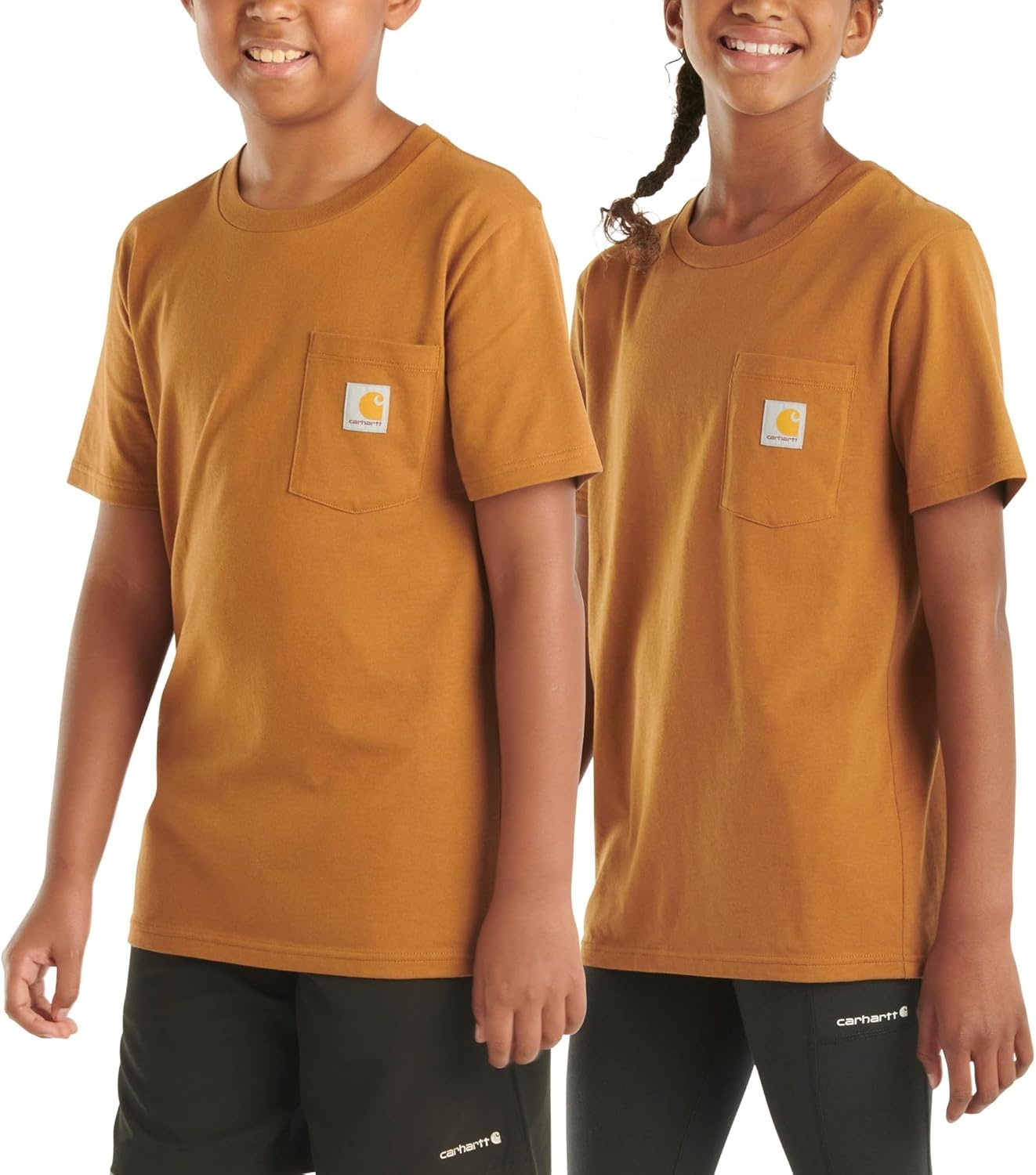 image:imageCarhartt Kids Short Sleeve Pocket TShirt Tee ShirtClassic Brown