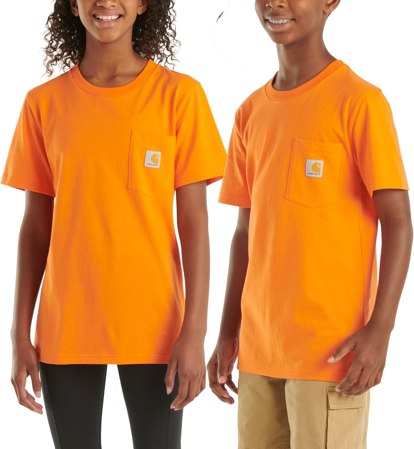 image:imageCarhartt Kids Short Sleeve Pocket TShirt Tee ShirtExotic Bright Orange