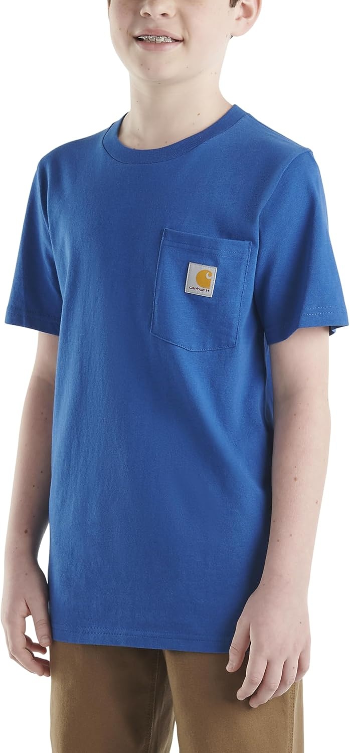 image:imageCarhartt Kids Short Sleeve Pocket TShirt Tee ShirtGalaxy Blue