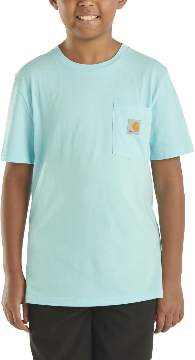 image:imageCarhartt Kids Short Sleeve Pocket TShirt Tee ShirtGulf Blue