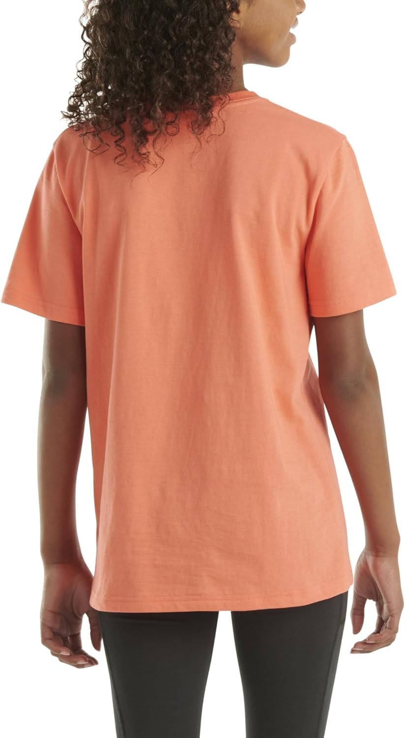 image:imageCarhartt Kids Short Sleeve Pocket TShirt Tee ShirtHot Coral