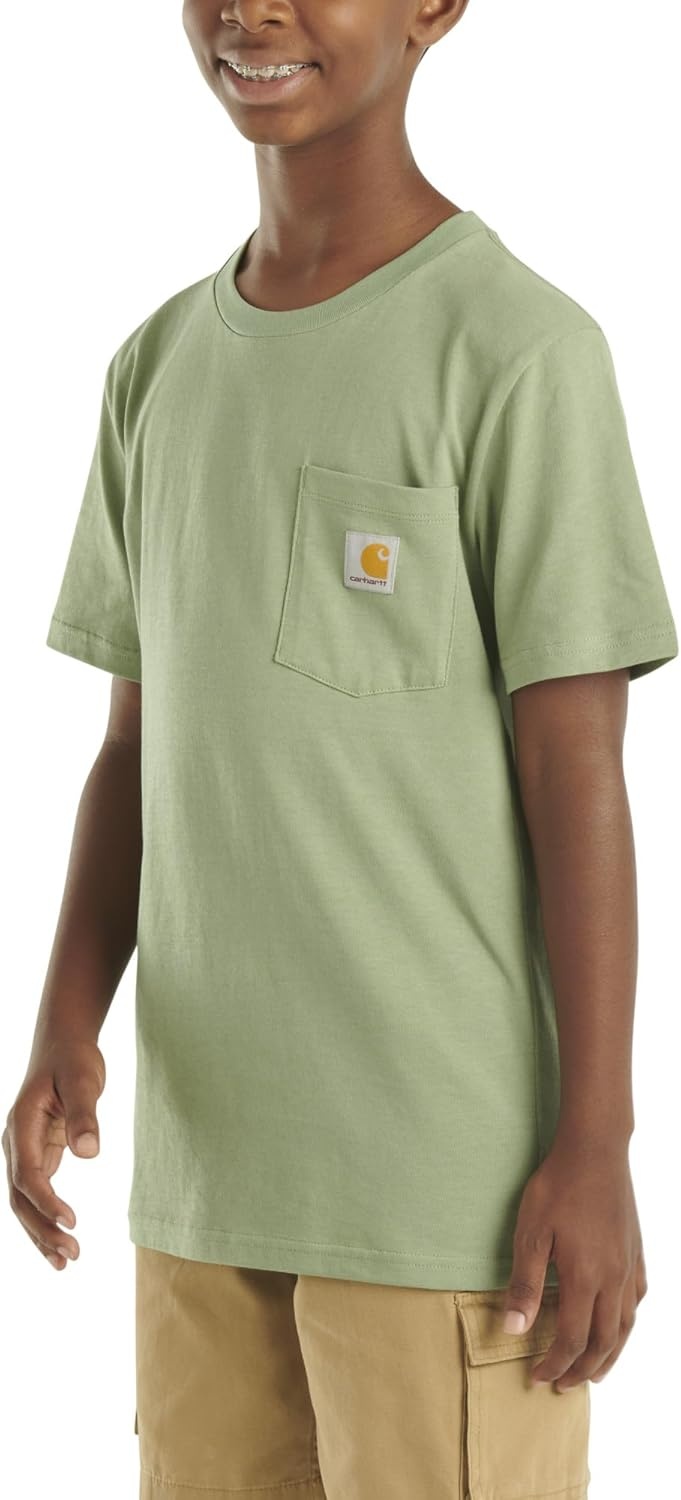 image:imageCarhartt Kids Short Sleeve Pocket TShirt Tee ShirtLoden Frost