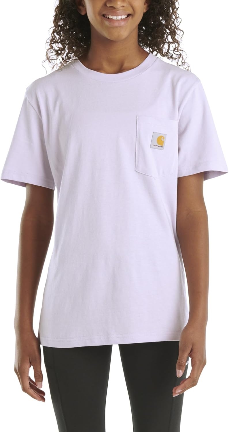 image:imageCarhartt Kids Short Sleeve Pocket TShirt Tee ShirtOrchid Petal Purple
