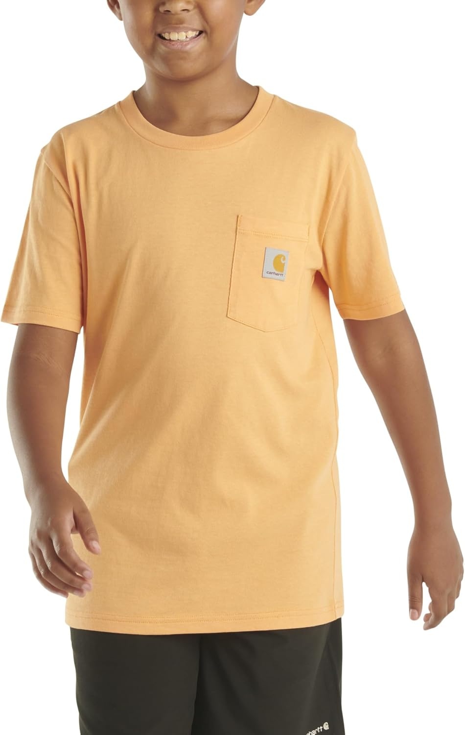 image:imageCarhartt Kids Short Sleeve Pocket TShirt Tee ShirtTangerine Orange