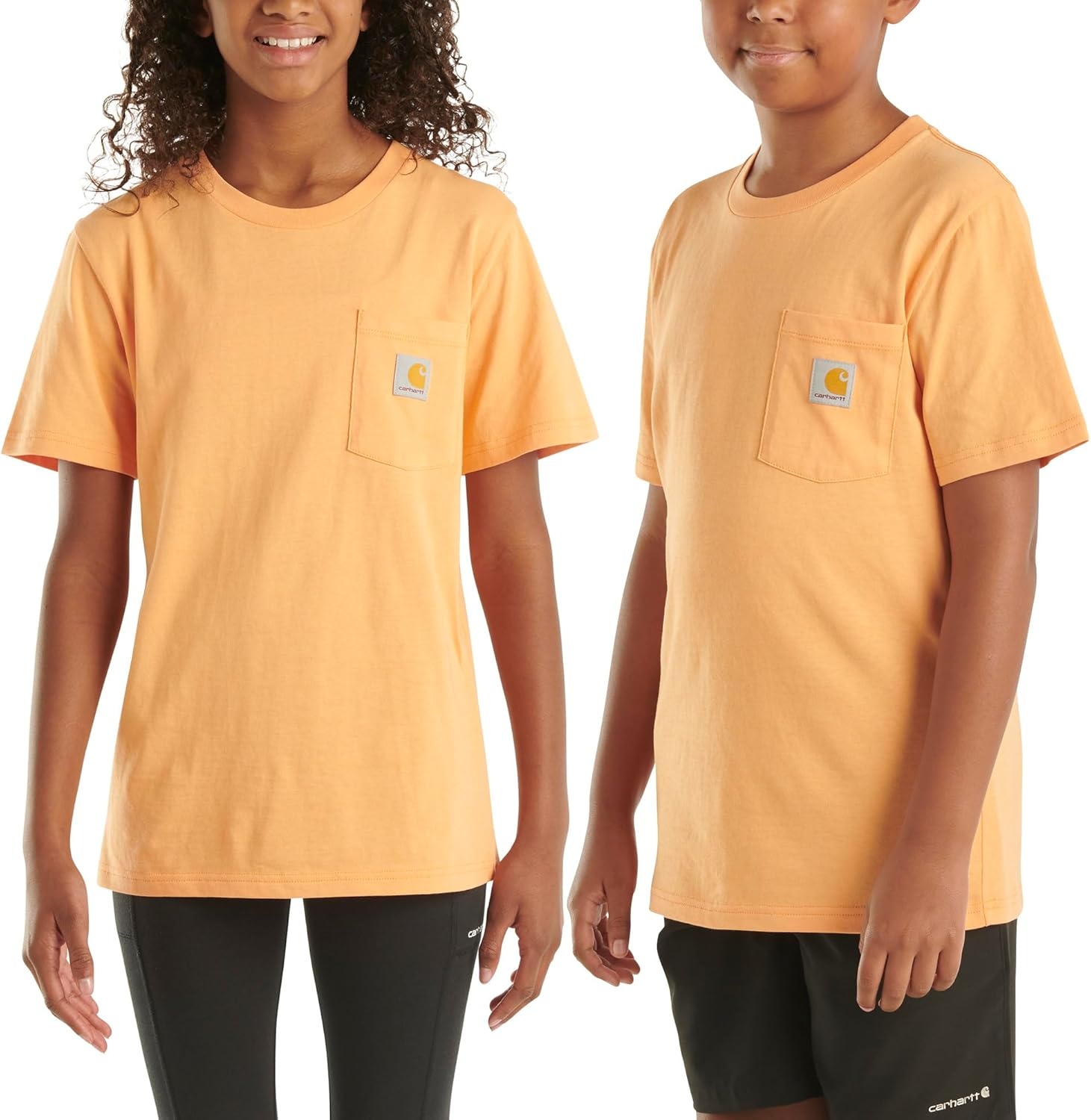 image:imageCarhartt Kids Short Sleeve Pocket TShirt Tee ShirtTangerine Orange
