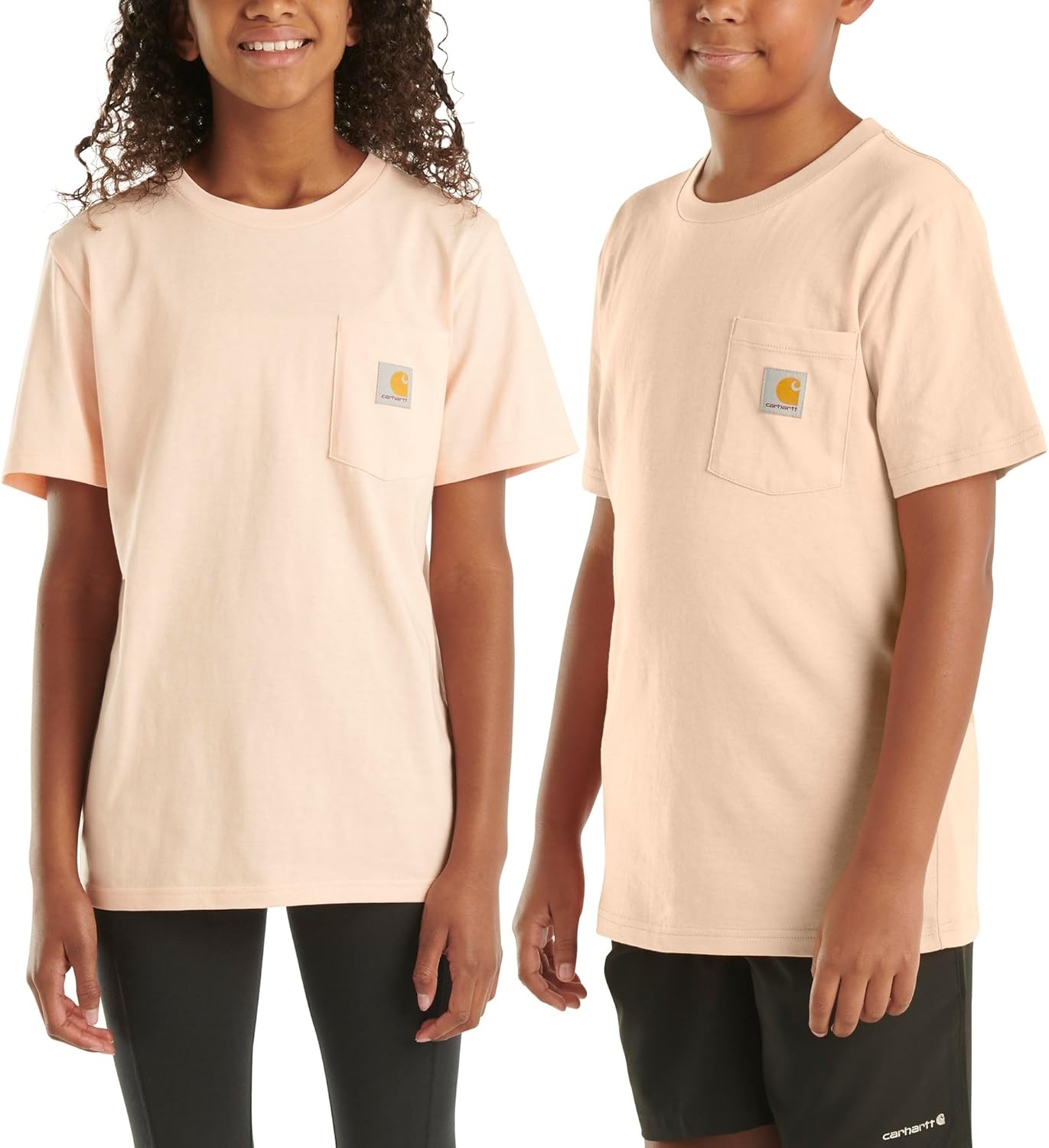 image:imageCarhartt Kids Short Sleeve Pocket TShirt Tee ShirtTropical Peach