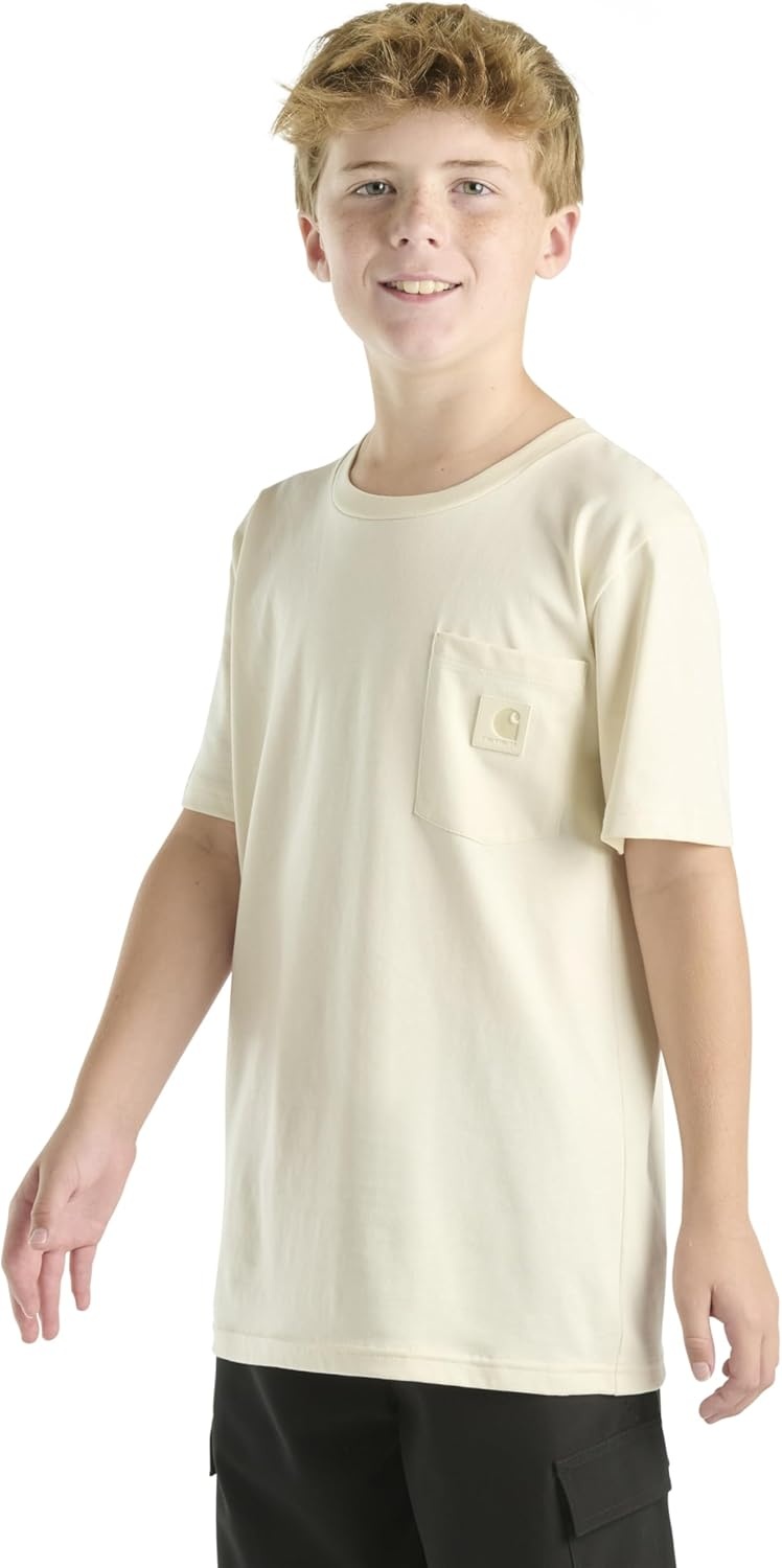 image:imageCarhartt Kids Short Sleeve Pocket TShirt Tee ShirtTurtledove Tonal