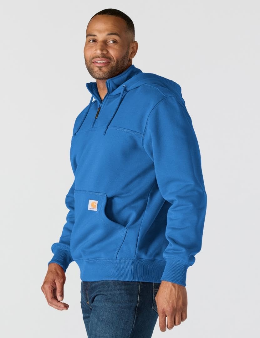 image:imageCarhartt Mens Paxton 14Zip SweatshirtDark Horizon Blue