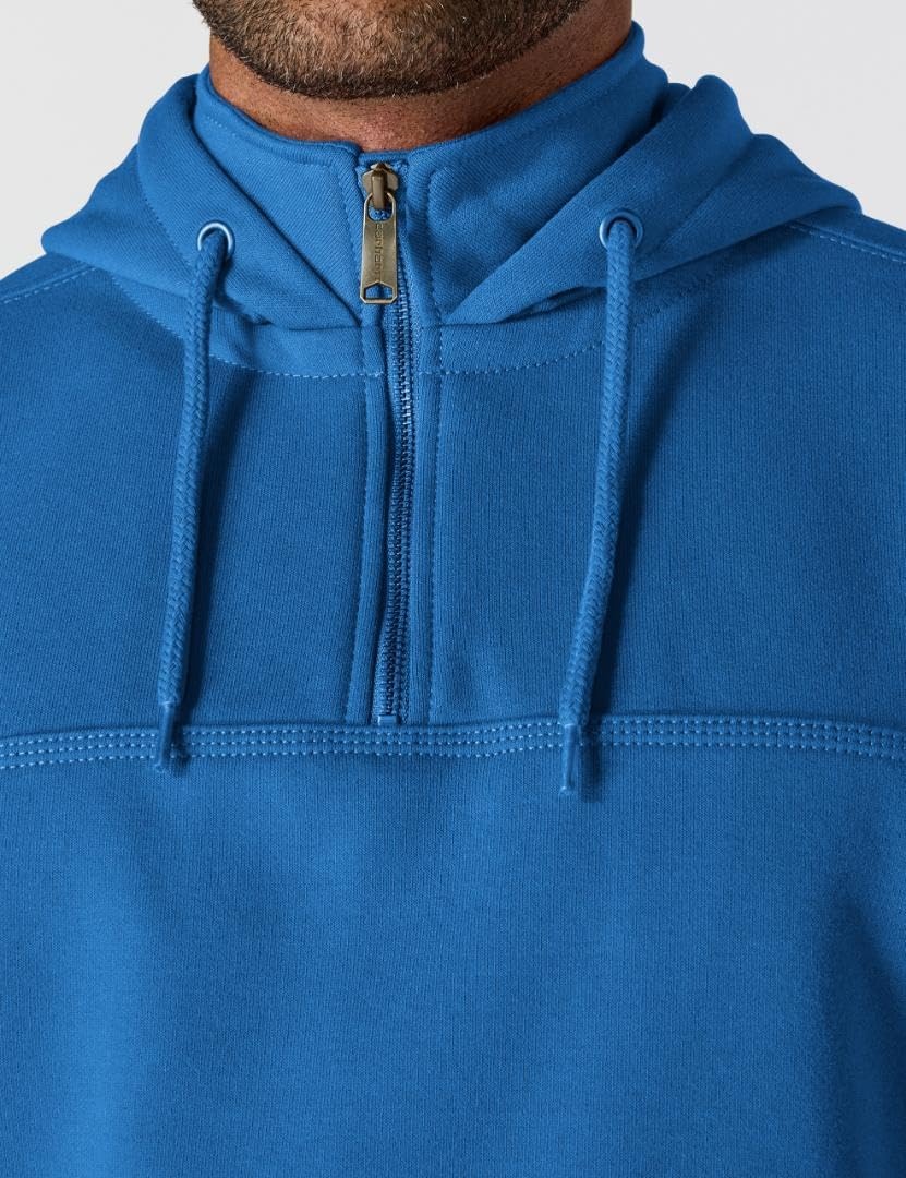 image:imageCarhartt Mens Paxton 14Zip SweatshirtDark Horizon Blue