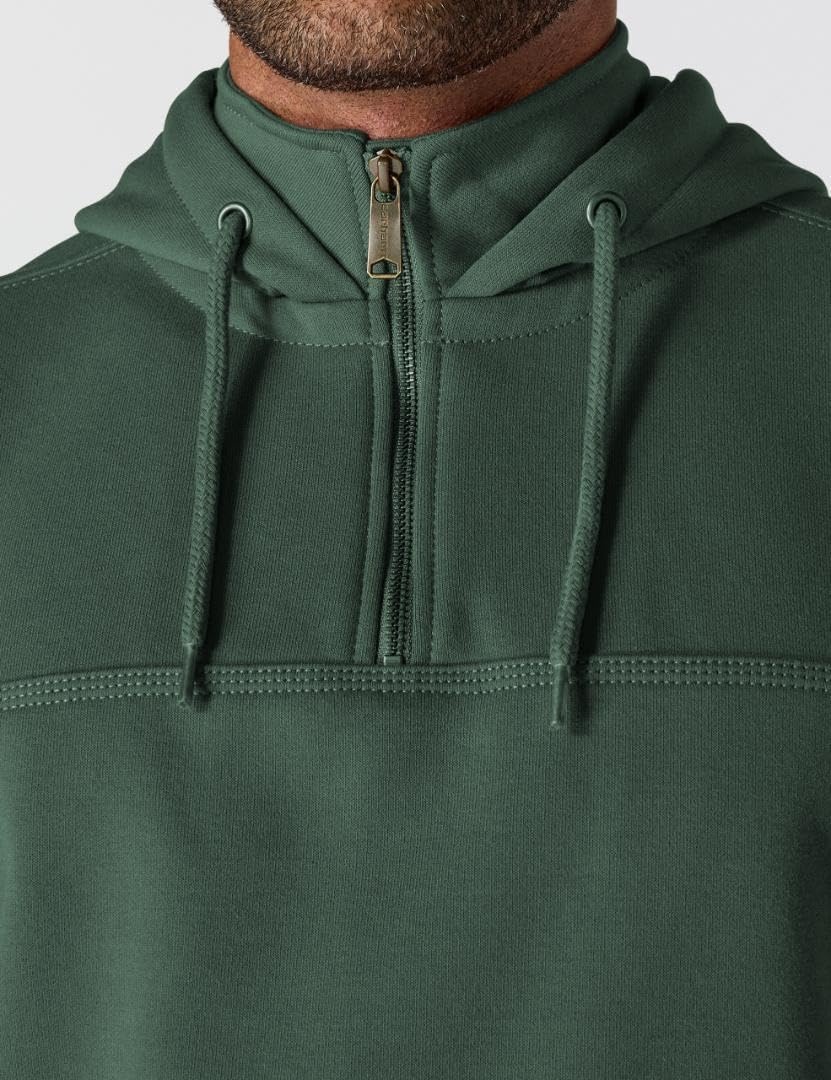 image:imageCarhartt Mens Paxton 14Zip SweatshirtForestry Green