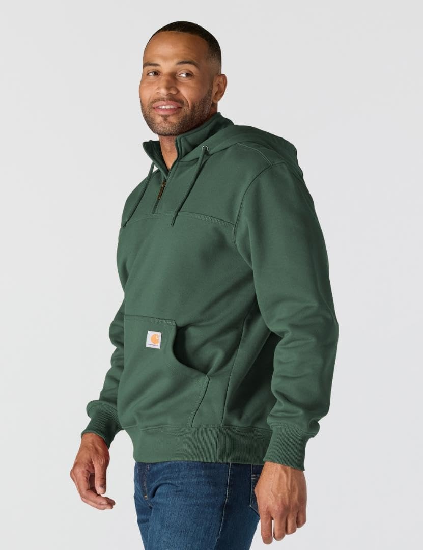 image:imageCarhartt Mens Paxton 14Zip SweatshirtForestry Green