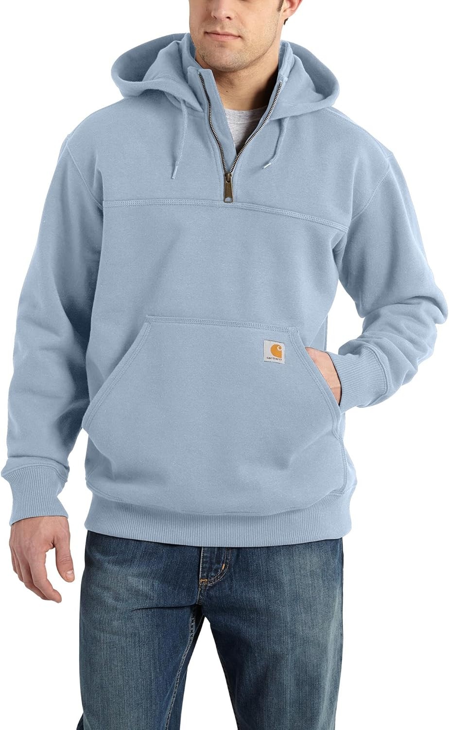 image:imageCarhartt Mens Paxton 14Zip SweatshirtNeptune