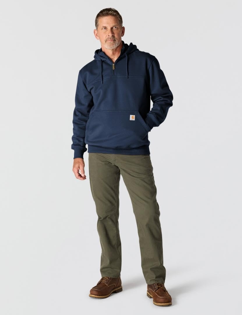 image:imageCarhartt Mens Paxton 14Zip SweatshirtNew Navy
