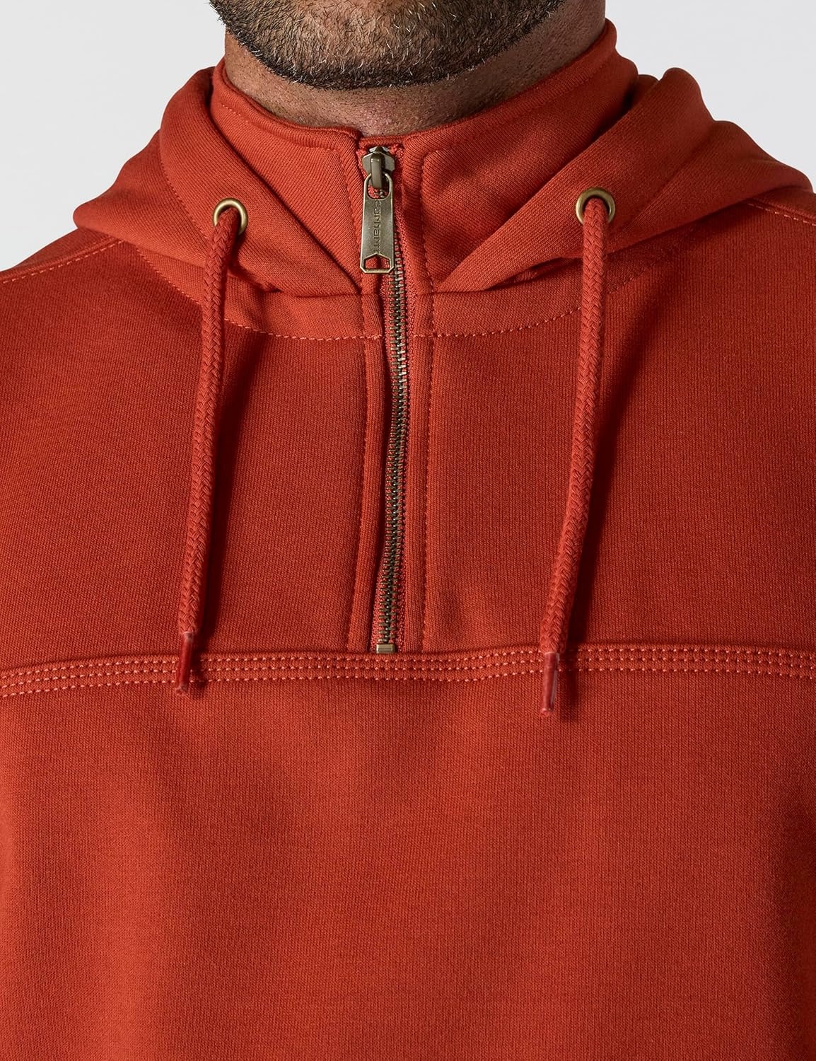 image:imageCarhartt Mens Paxton 14Zip SweatshirtSpice Red