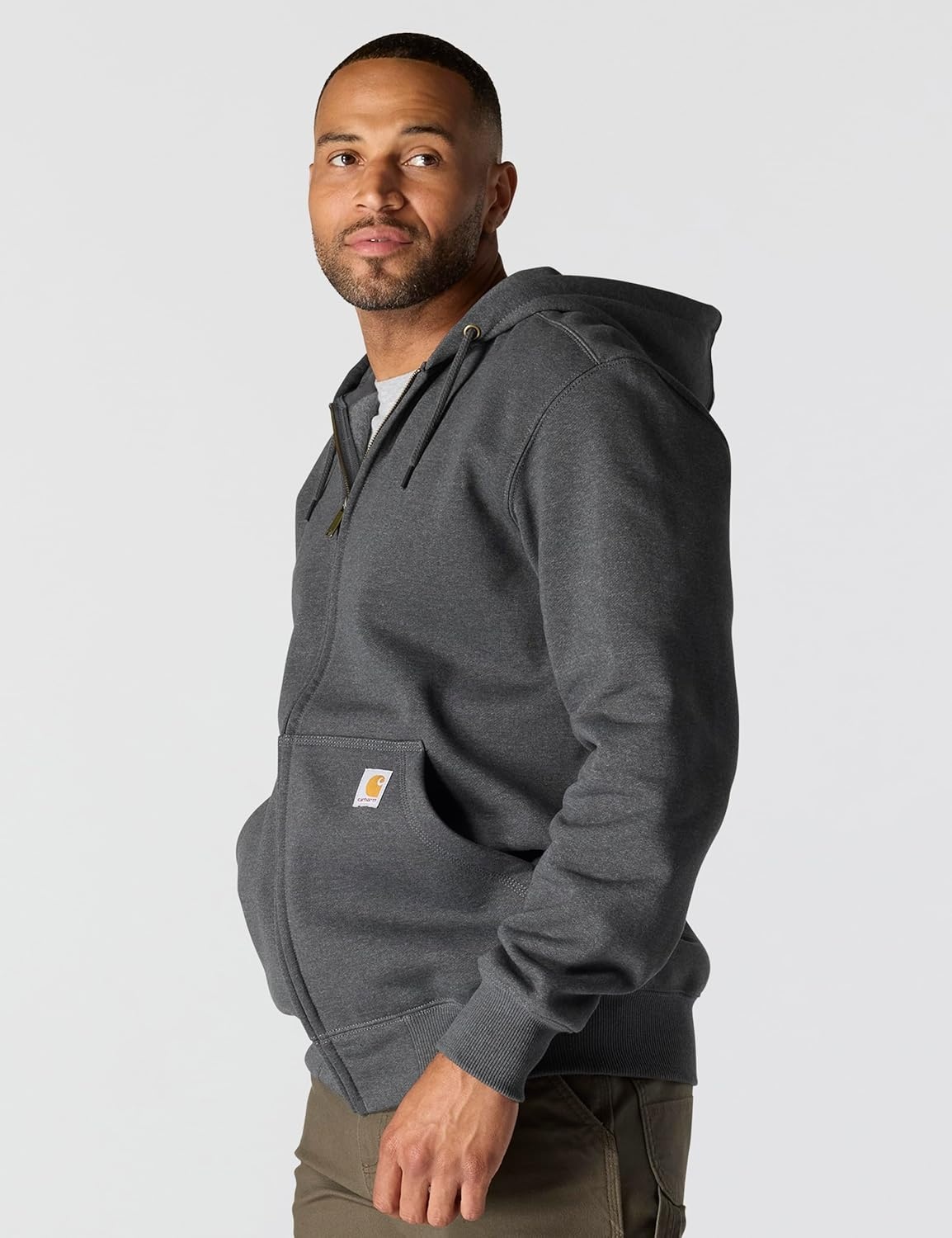 image:imageCarhartt Mens Paxton FullZip SweatshirtCarbon Heather
