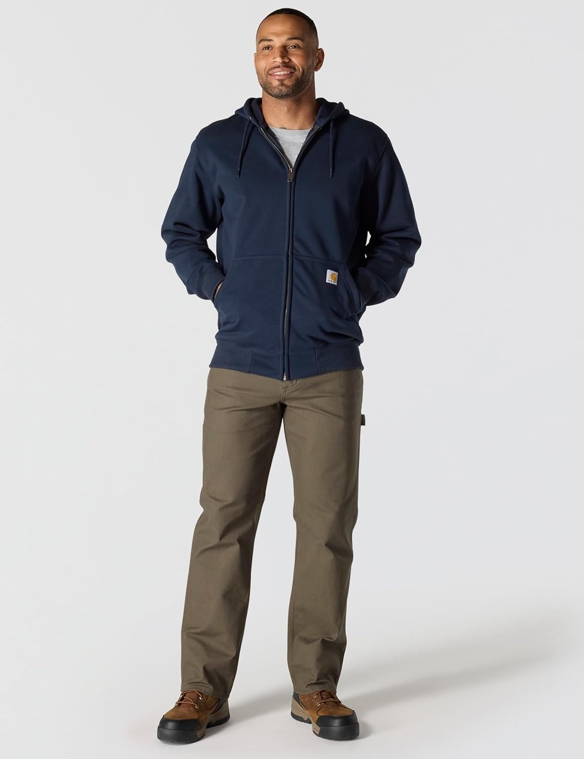 image:imageCarhartt Mens Paxton FullZip SweatshirtNew Navy