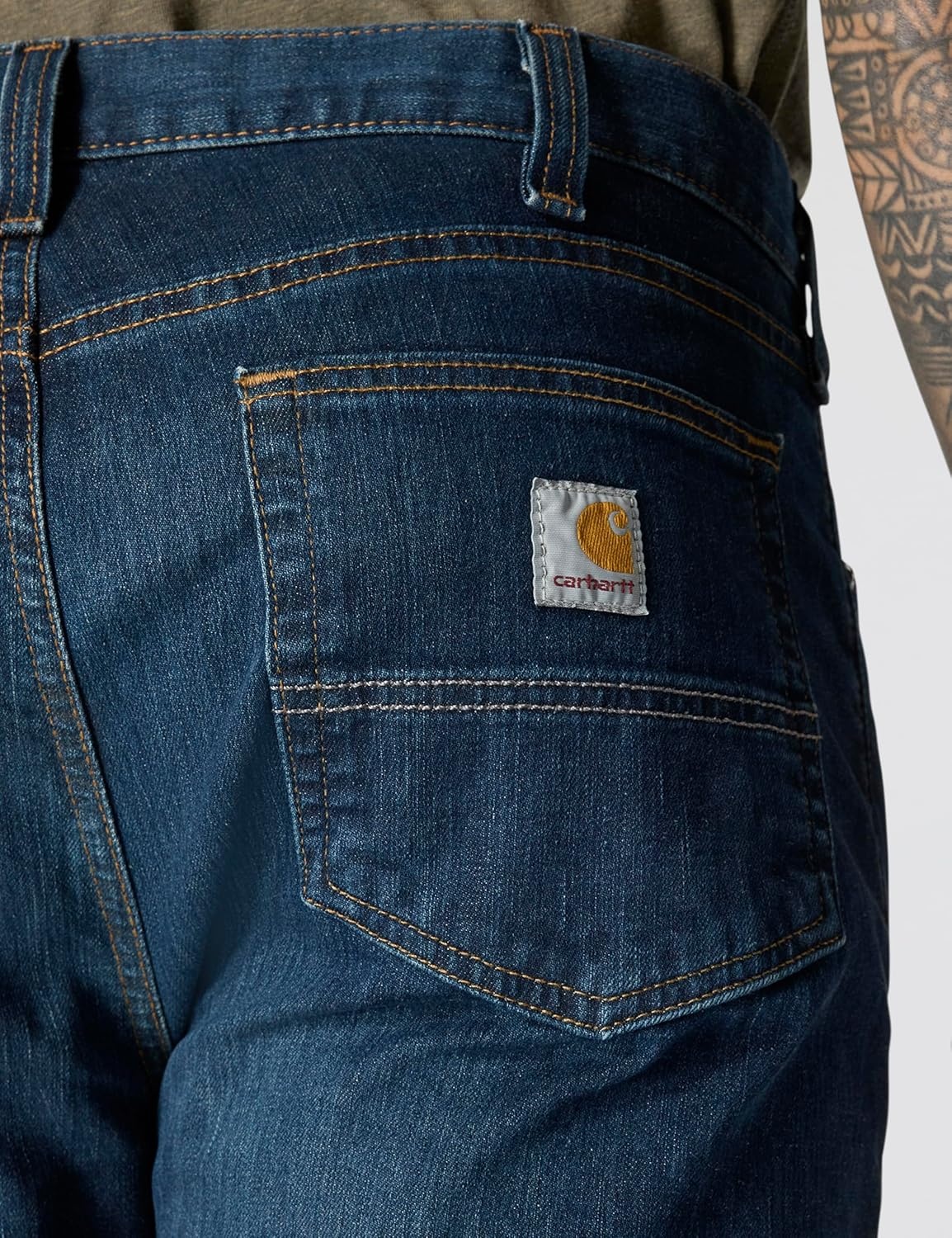 image:imageCarhartt Mens Relaxed Straight Rugged Flex JeanClearwater