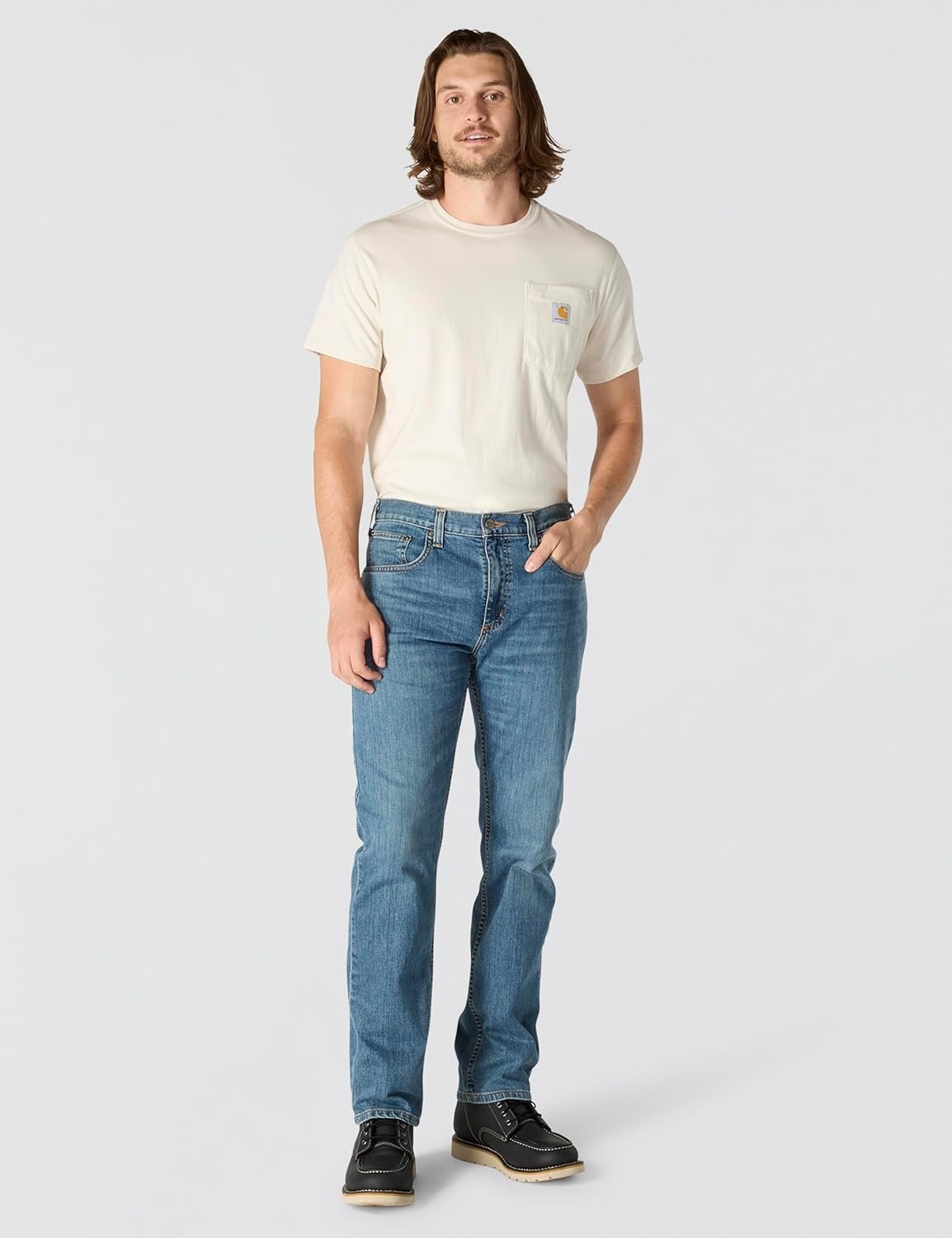 image:imageCarhartt Mens Relaxed Straight Rugged Flex JeanHoughton