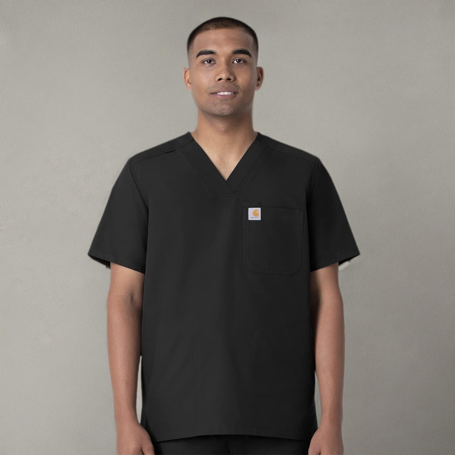 image:imageCarhartt Scrubs C16113 Force Modern Fit VNeck TopBlack