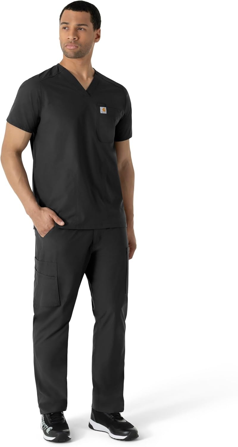 image:imageCarhartt Scrubs C16113 Force Modern Fit VNeck TopBlack